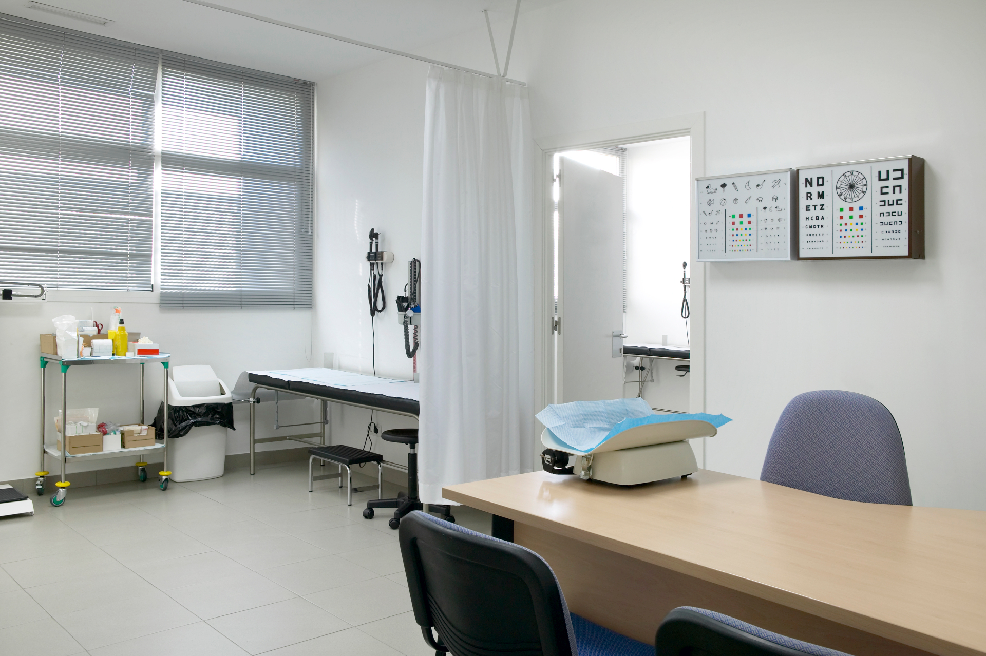 Modern medical clinic exterior